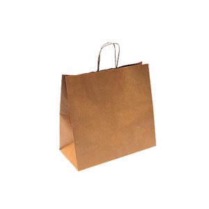 BOLSAS DE PAPEL CON ASAS KRAFT 32+16X31