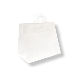 BOLSA PAPEL BLANCA CON ASA 32+21X29 (GP16705)