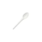 cuchara plastico blanca reutilizable