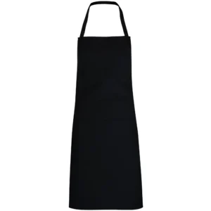 delantal con peto negro