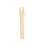 TENEDOR DE MADERA 2 PUNTAS 8,5 CM