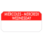 etiquetas miercoles rojo