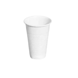 vaso plastico blanco